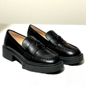 NEW Authentic Coach Leah Leather Loafers Shoes 7.5 Women’s